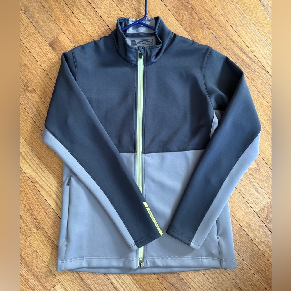 Sun Mountain Thermal Golf Jacket Gray Color Block Full Zip Size L
